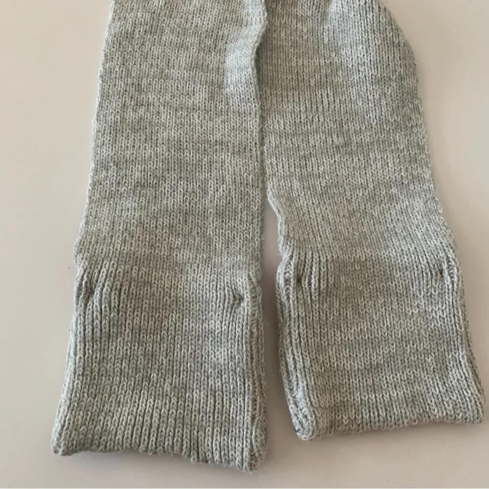Kids Knit Owl Beanie Hat With Matching Pocket Scarf Gray and Pink